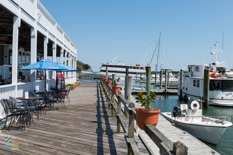 Waterfront restaurant on Front Street in downtown Beaufort NC