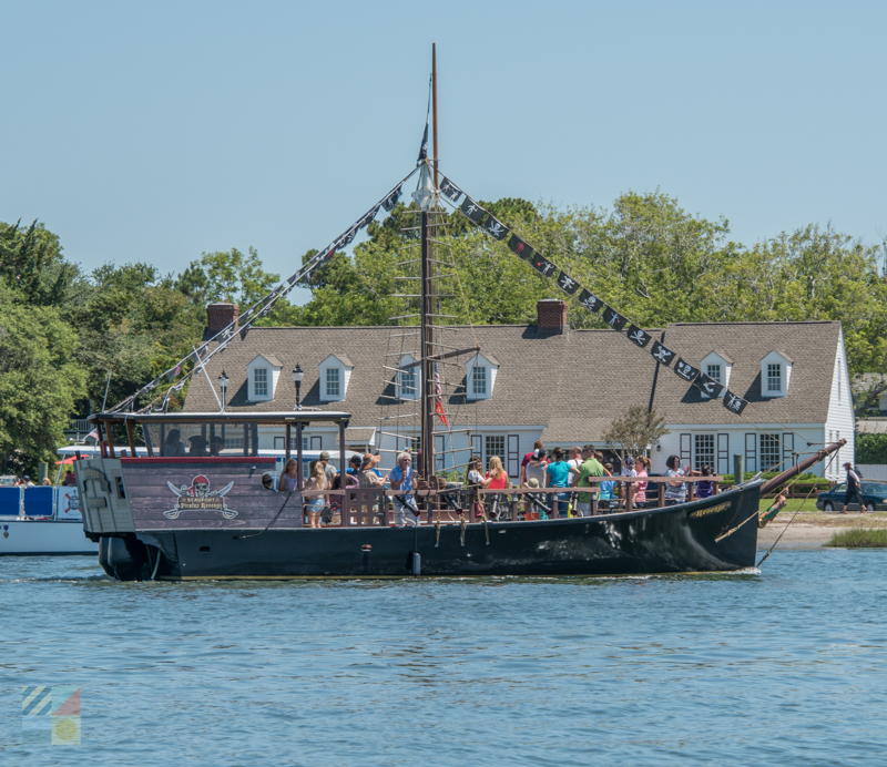 A pirate ship tour in Beaufort NC