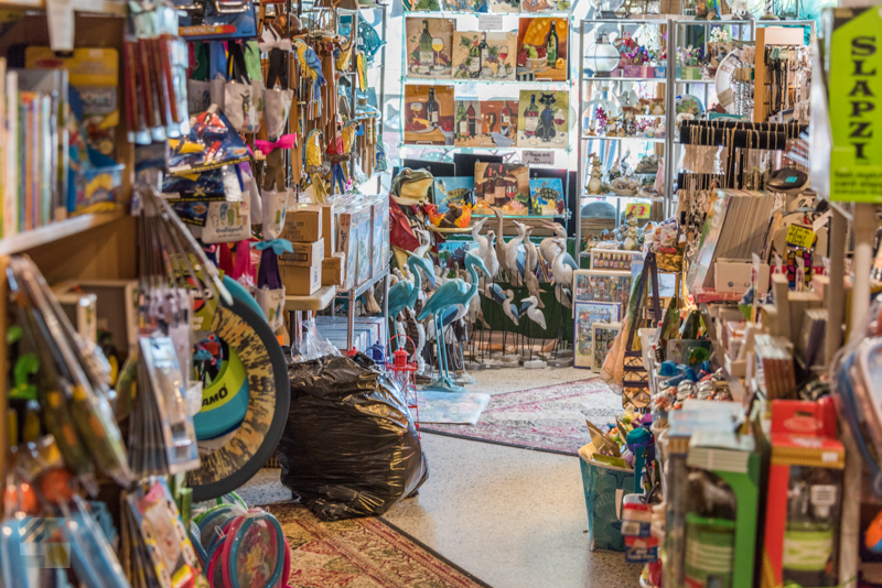 Toy and gift shops line downtown Beaufort