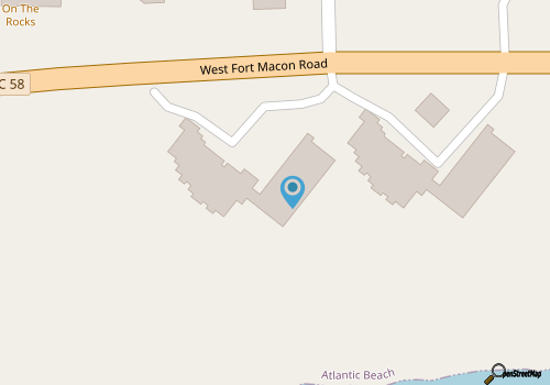 Island Beach and Racquet Club B104: Oceanfront Condo with Views, Community Amenities map location