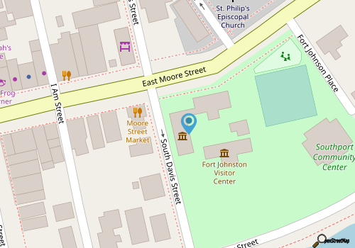 NC Maritime Museum Southport map location