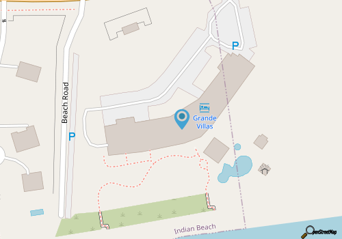 Grande Villas L-3, Oceanfront Condo in Indian Beach, NC! map location