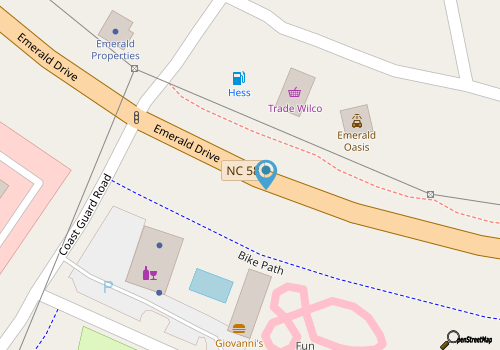 Spacious 5-bedroom house with bikes in charming Emerald Isle map location