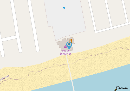 Bogue Inlet Fishing Pier map location