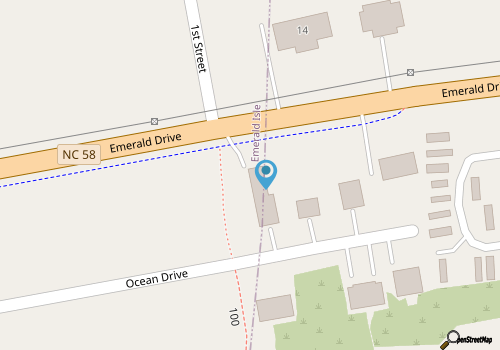 Sound & Seadogs Great Stay Middle Row! EI Bungalow 1 Min. Walk to Beach & Sound! map location