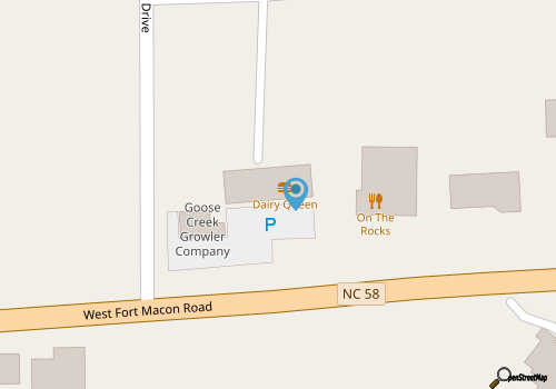 Crystal Coast Island Realty map location