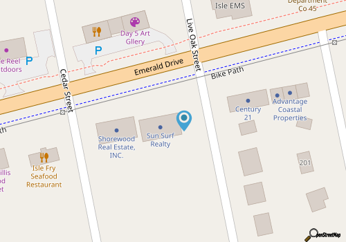 Sun-Surf Realty map location