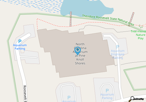 North Carolina Aquarium at Pine Knoll Shores map location
