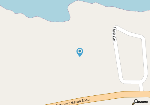 Bogue Shores 1st floor Studio condo w/queen bed, 3 min walk to beach, near pool map location