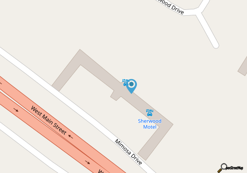 Sherwood Motel map location