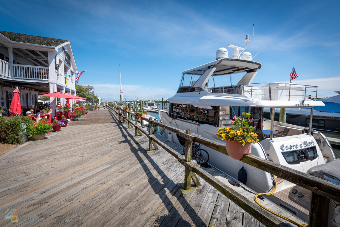 Beaufort waterfront boardwalk