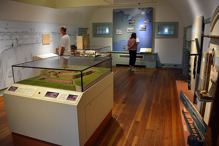 Exhibits at Fort Macon State Park