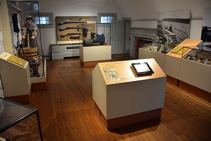 Exhibits at Fort Macon State Park