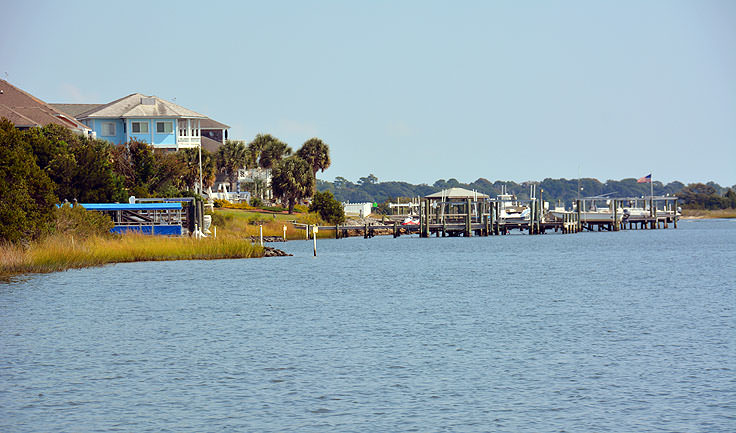 Water view from Hammocks Beach State Park