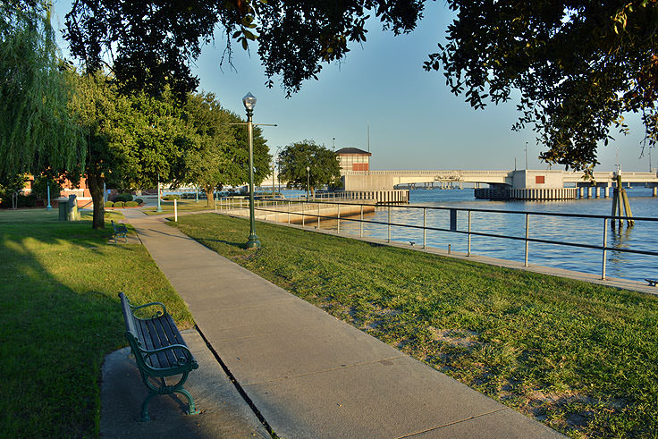 The waterfront adjacent to the New Bern Convention Center