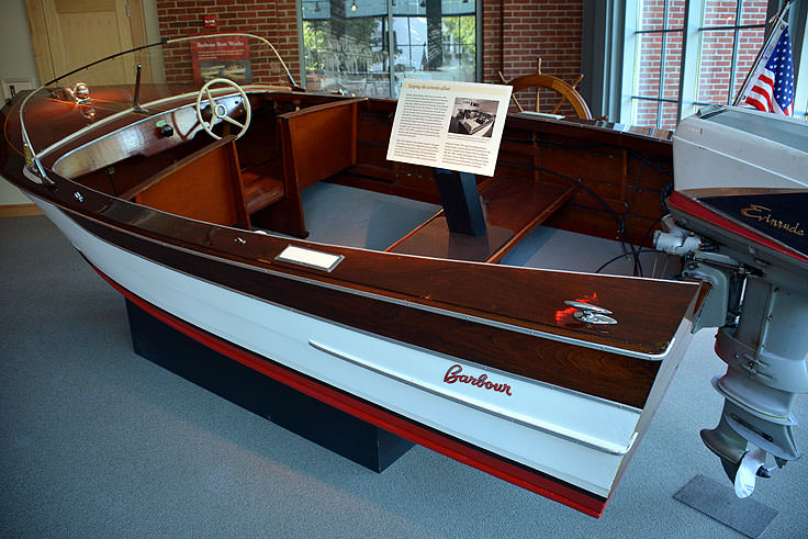 A boat exhibit in the North Carolina History Center