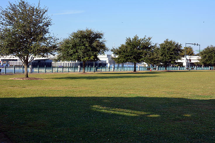 Grassy area at Union Point Park in New Bern, NC