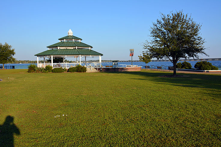 The gazebo at Union Point Park in New Bern, NC