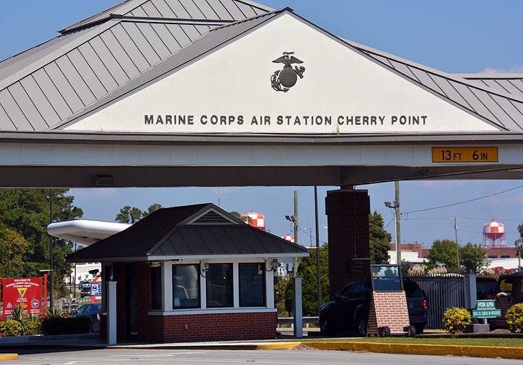 MCCS Cherry Point welcome gate