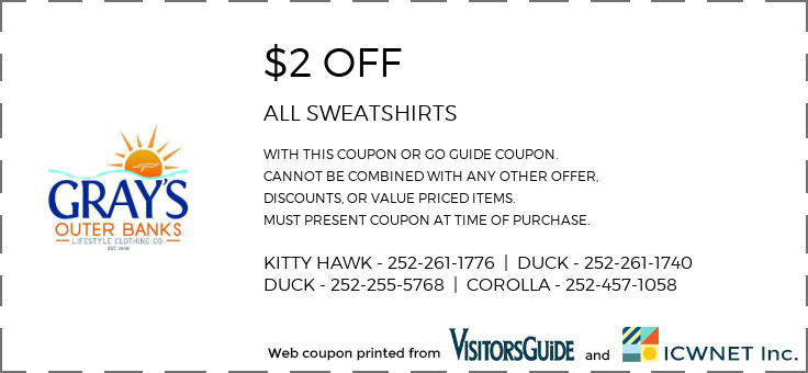 $2 OFF ALL SWEATSHIRTS