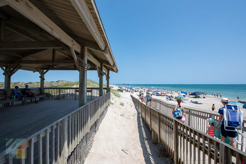 Beach access at Fort Macon State Park