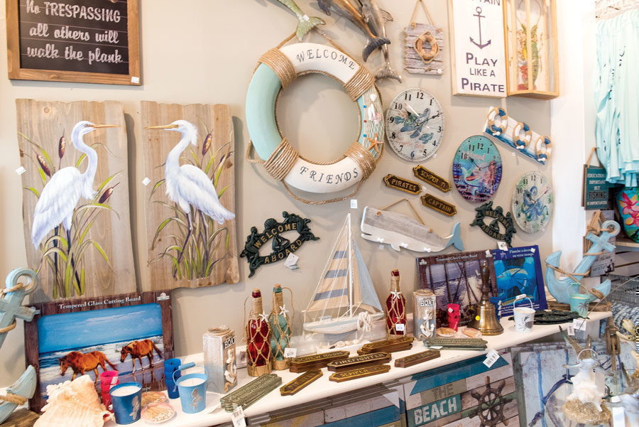 Unique coastal gifts at Shack Shoppe in downtown Beaufort