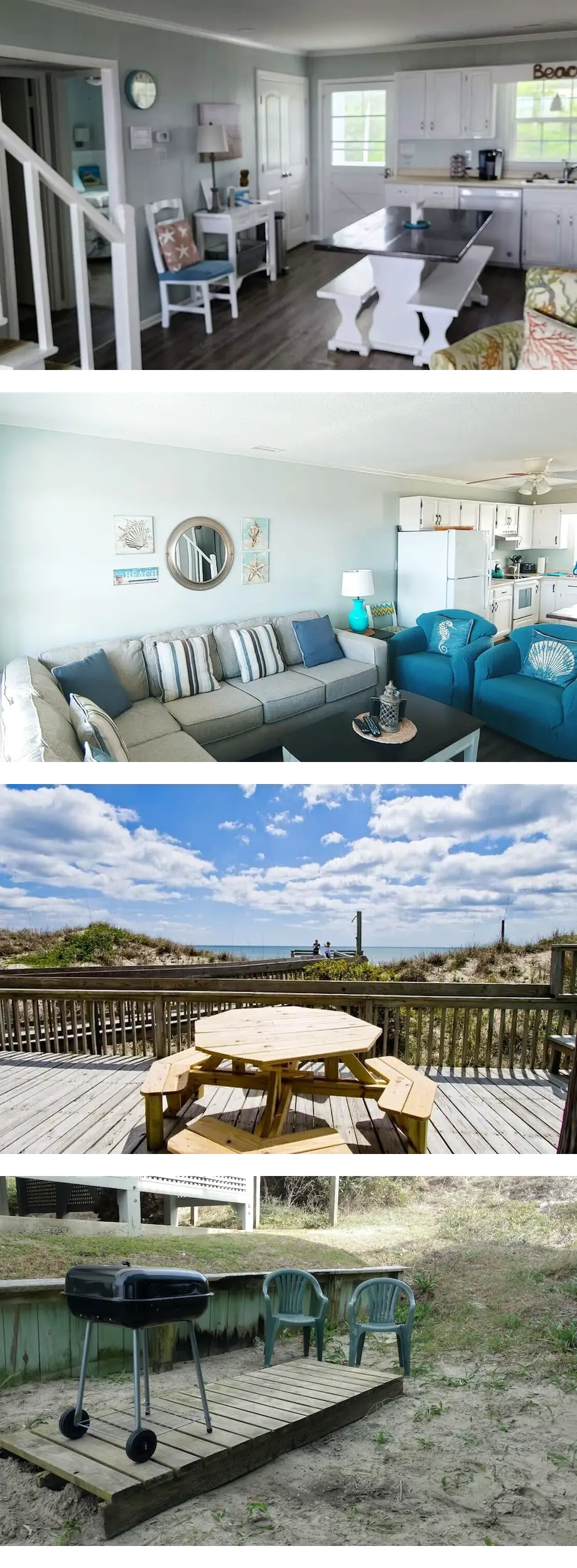 OCEANFRONT HALF DUPLEX SLEEPS 9 w 4 BDRM...