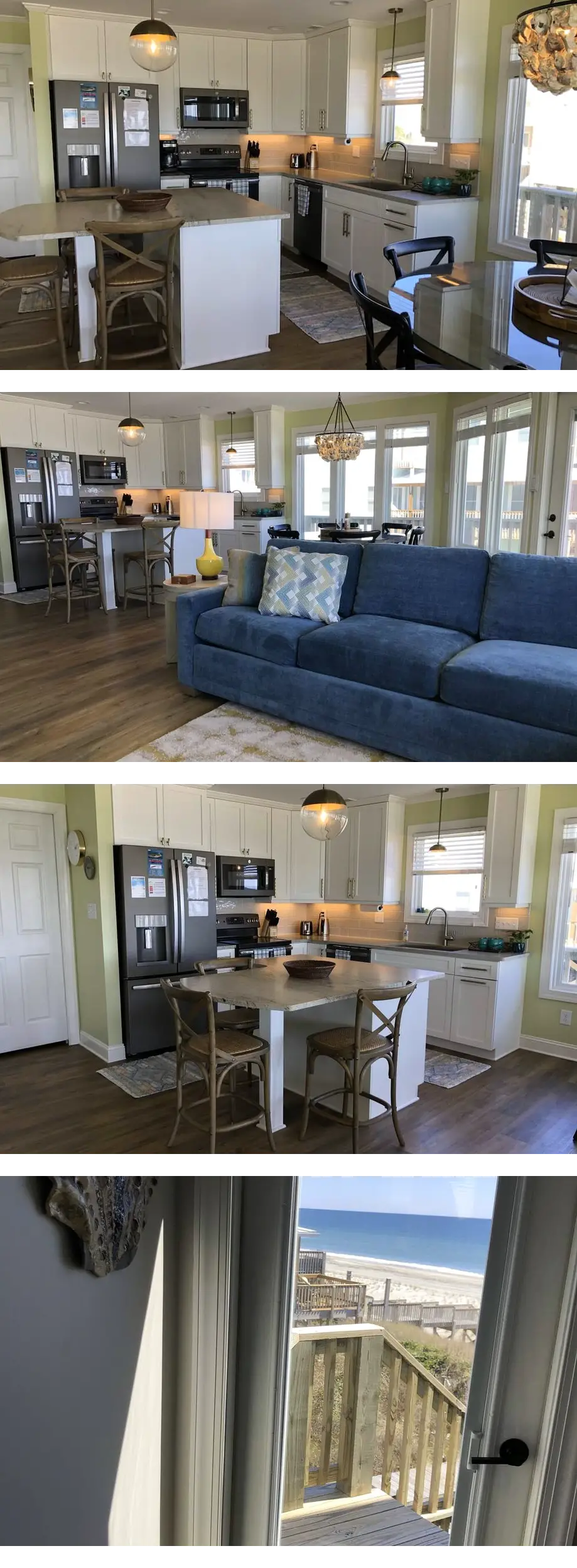 Remodeled Oceanfront Duplex in Quiet Oce...