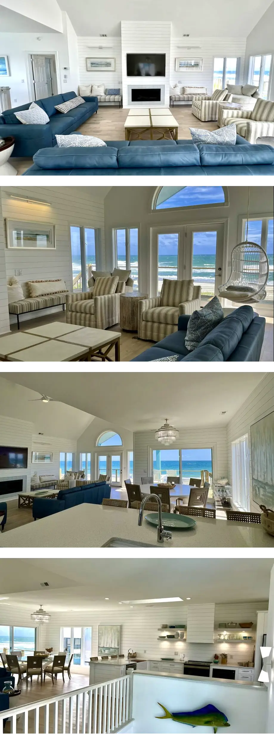 Oceanfront 8 bedroom/sleeps 20 with larg...