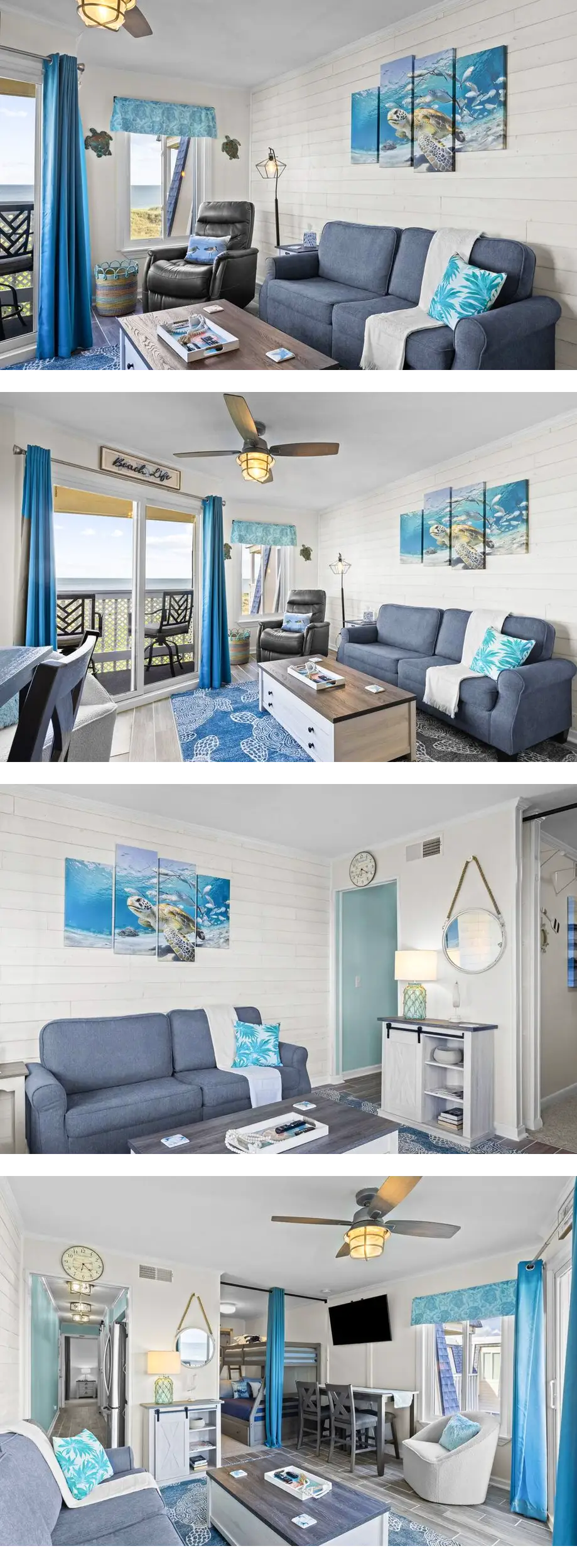 Oceanfront top-floor condo with panorami...