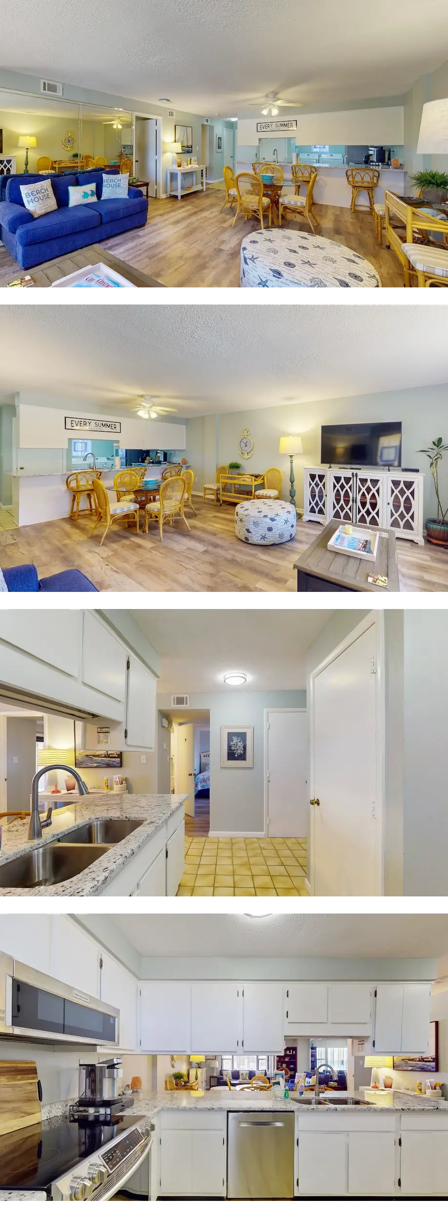 Oceanview, second-floor condo with 4 poo...