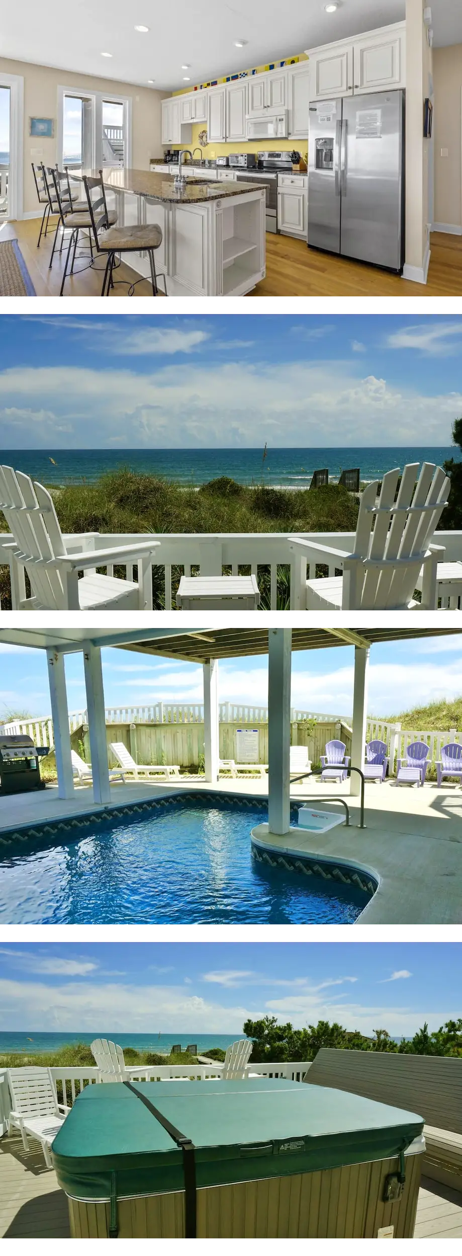 Oceanfront,private pool,beach boardwalk,...