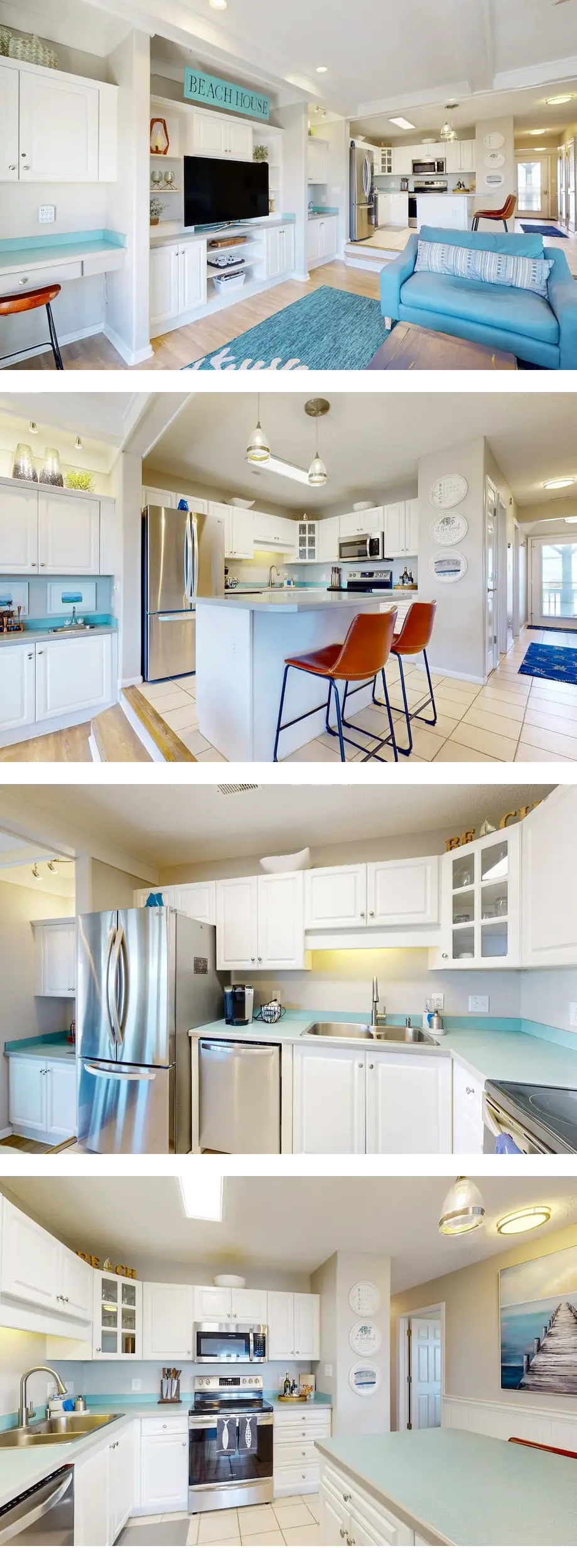 Stay steps from the sand with pool, tenn...