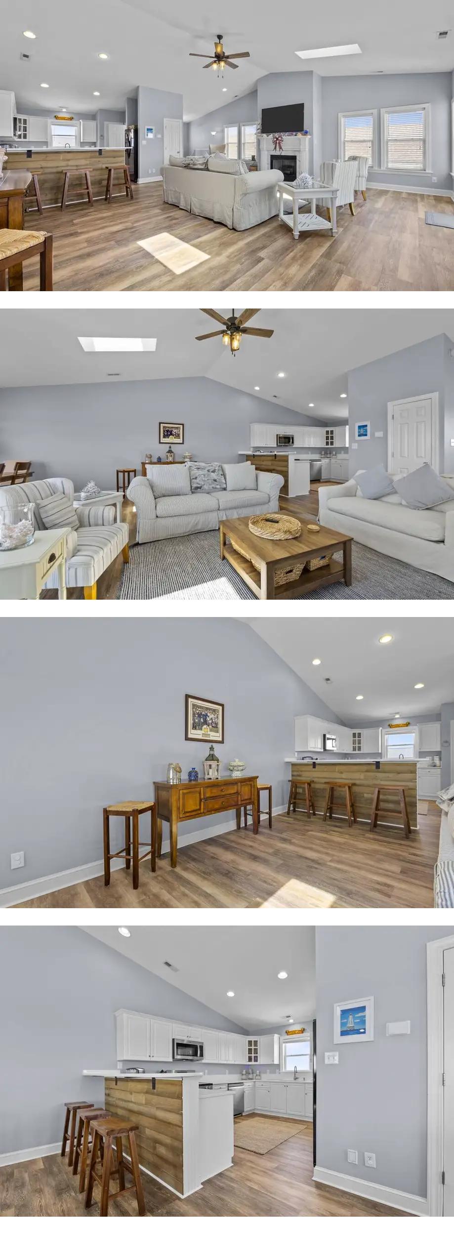 Barefoot B, Oceanview Duplex with 3 bedr...