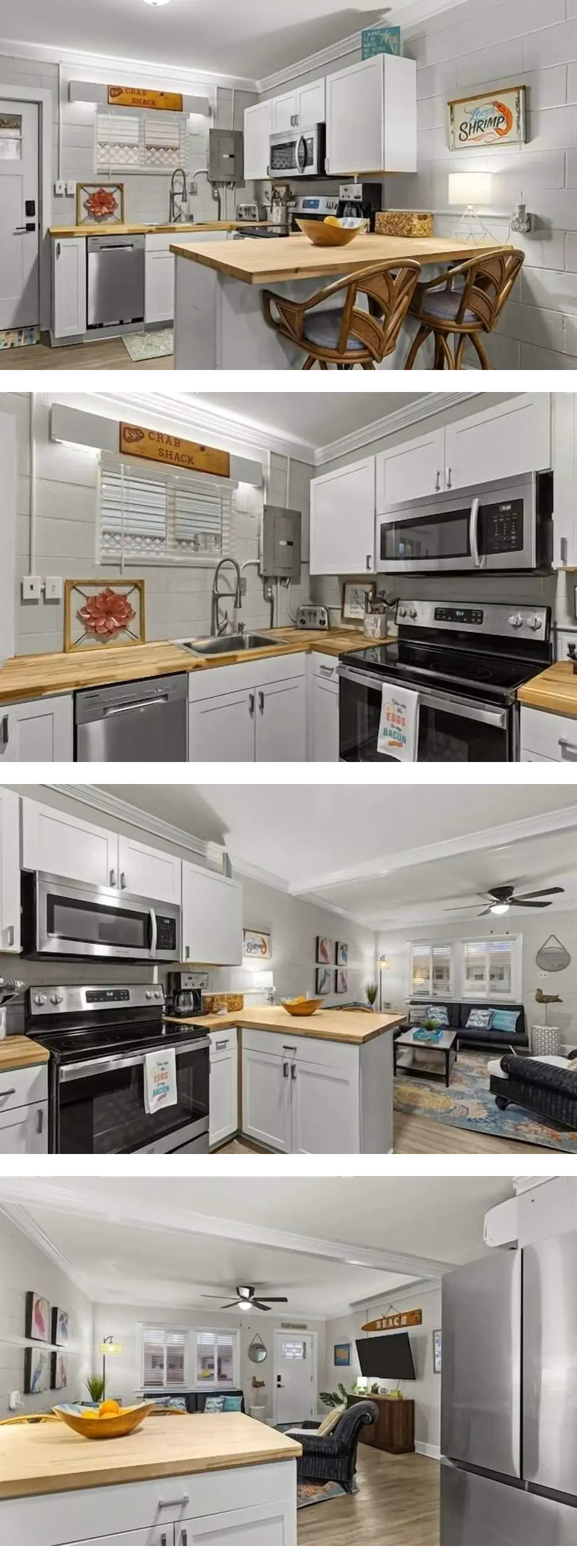 Bright 3BR Beach Retreat with Deck & Wat...